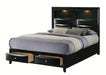 Crown Mark Furniture Fallon Queen Platform Bed with Storage in Black B4288-Q image