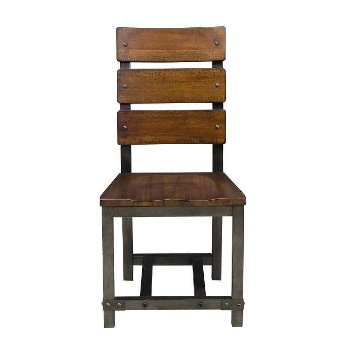 Holverson Side Chair in Rustic Brown (Set of 2)