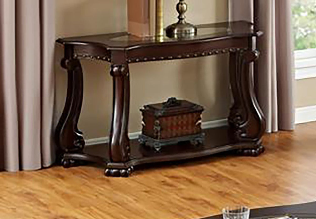 Crown Mark Furniture Madison Wood Sofa Table in Brown image