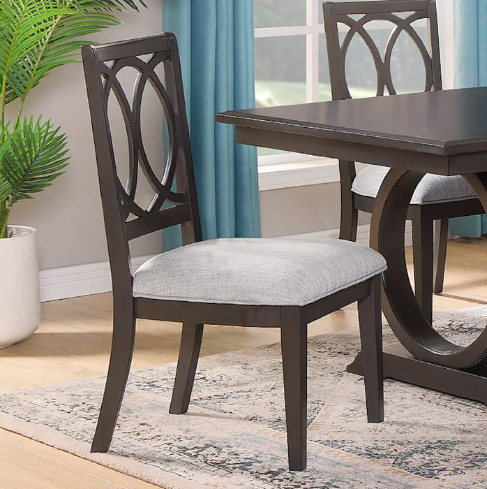 Crown Mark Furniture Buchanan Side Chair in Brown (Set of 2) image