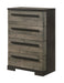 Crown Mark Furniture Remington 4 Drawer Chest in Brown image