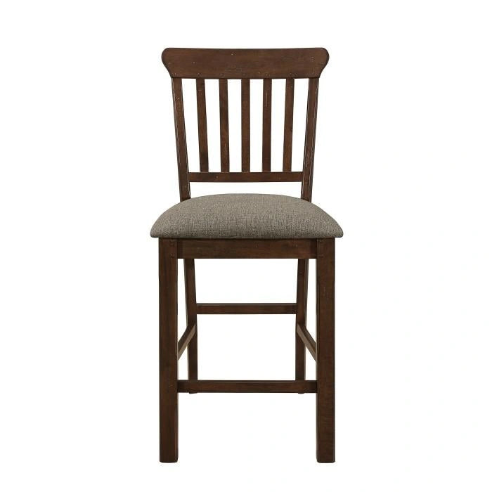 Schleiger Counter Height Chair in Dark Brown (Set of 2)