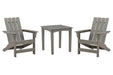 Visola Outdoor Adirondack Chair Set with End Table image