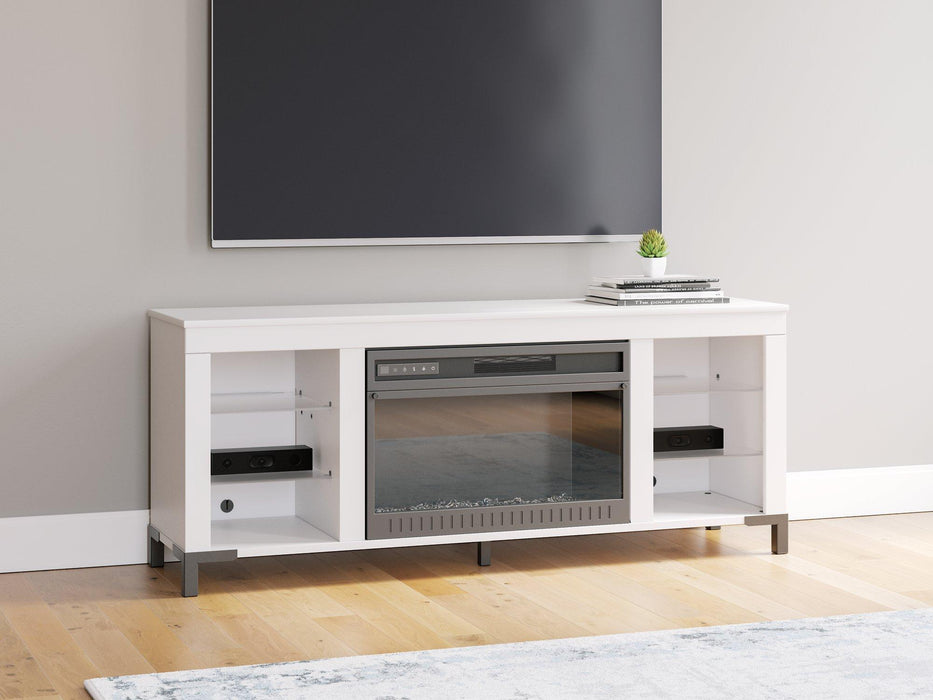 Brollevi 60" TV Stand with Electric Fireplace