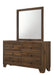 MILLIE BEDROOM MIRROR -BROWN CHERRY image