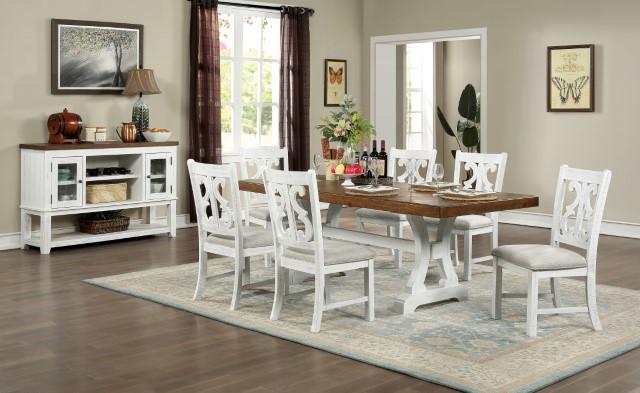 Auletta Transitional Dining Table Round & Squre