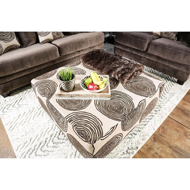 Bonaventura Brown Ottoman