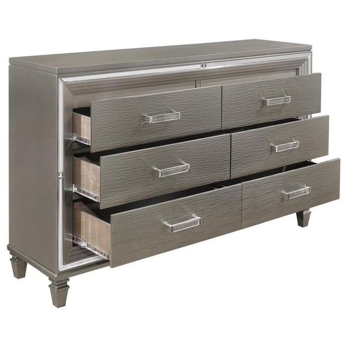 Tamsin Dresser in Silver Grey Metallic 1616-5