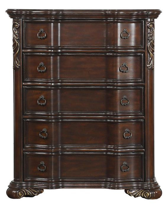 Royal Highlands 5 Drawer Chest in Rich Cherry 1603-9