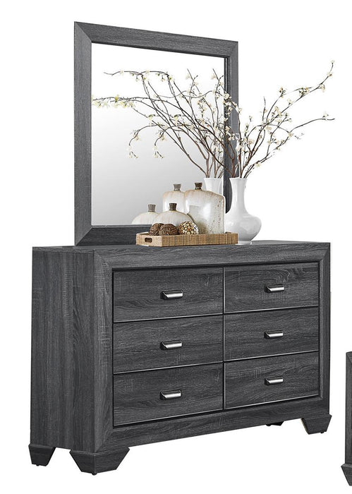 Beechnut 6 Drawer Dresser in Gray 1904GY-5