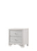 Crown Mark Furniture Lyssa 2 Drawer Nightstand in White image