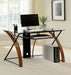 Baden Oak/Black Accent Desk image