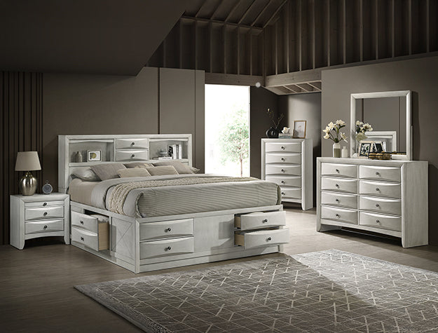 Emily Dresser Mirror White