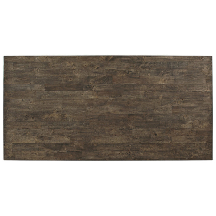 Crown Mark Quincy Rectangular Counter Height Table in Light Brown